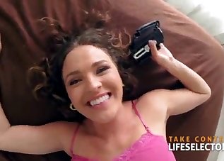 Impressive POV sex with a passionate babe